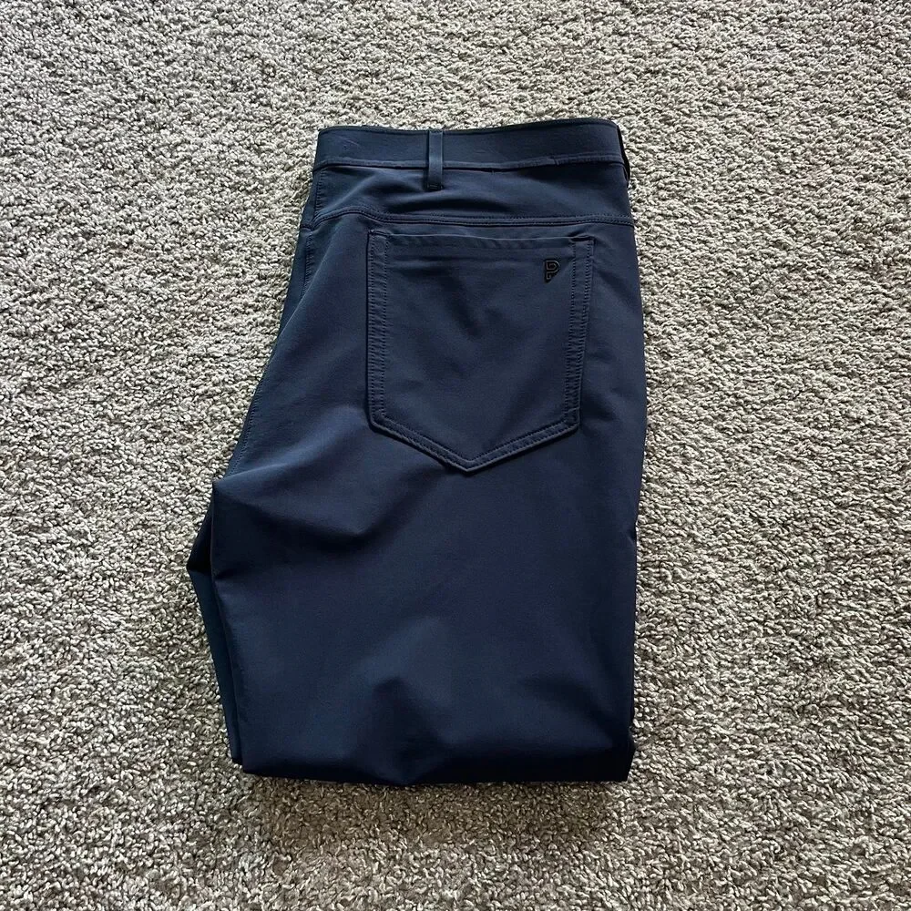Public Rec Gamechanger Pants Stretch Performance Golf Chino Navy Blue Mens 40/32